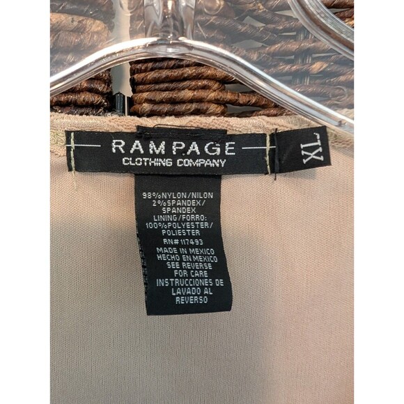 Vintage Rampage Y2K Sheer Lace Babydoll Tank Top Womens XL 90s Fairy Whimsigoth - Picture 5 of 6